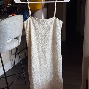 Zara Strapless Cream Dress